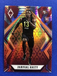 2020 #195 Jamycal Hasty Panini Phoenix Football Fireburst RC 49ers - Picture 1 of 2