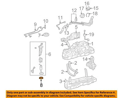 TOYOTA OEM 03-23 4Runner Sistema de Combustible Componentes-Junta 7716904050 Foto 1 de 2