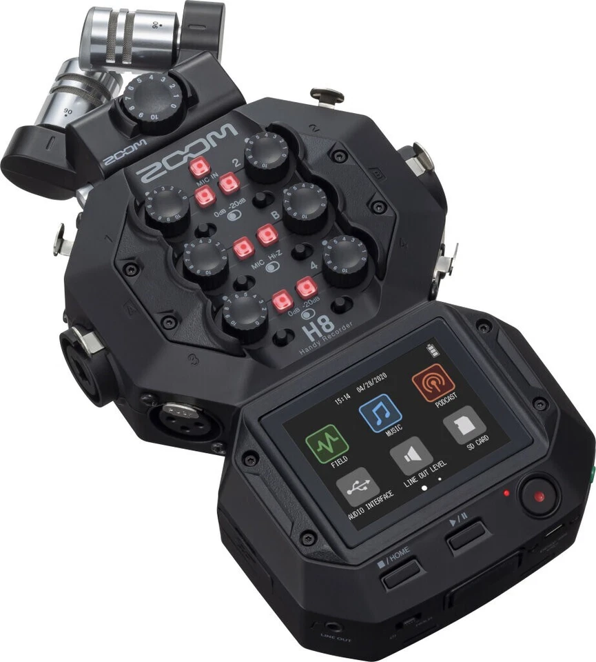 Zoom H8 Digitaler Recorder - Schwarz