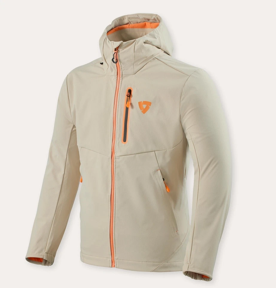 GIACCA LEGGERA CASUAL REV'IT JERRY SOFTSHELL ANTIVENTO SAND BEIGE TG L - Immagine 1 di 2
