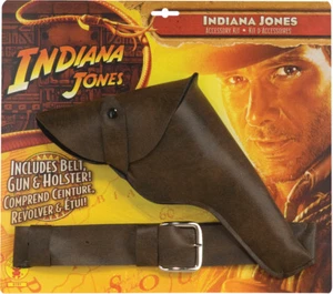 Indiana Jones Gun With Leather Look Belt & Holster Rubies - Picture 1 of 1