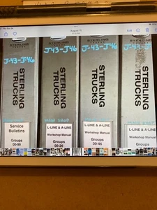 STERLING TRUCKS J43-J46 A-Line & L-Line Werkstatthandbuch SET / FÜNF 3-Ringordner - Bild 1 von 9