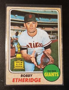 1968 Topps Baseball All-Star Rookie Bobby Etheridge # 126