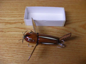 Contemporary C Hines Heddon Style Musky Size Crazy Crawler Nat Cedar Chipmunk - Picture 1 of 8