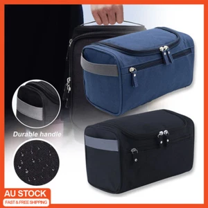 Mens Hanging Travel Toiletry Wash Storage Shaving Makeup Case Cosmetic Bags Gift - Picture 1 of 12