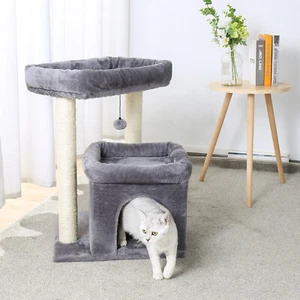 PAWZ Road Cat Tree Scratching Post Cats Tower House Scratcher Bed Kitten Toys - Picture 1 of 9