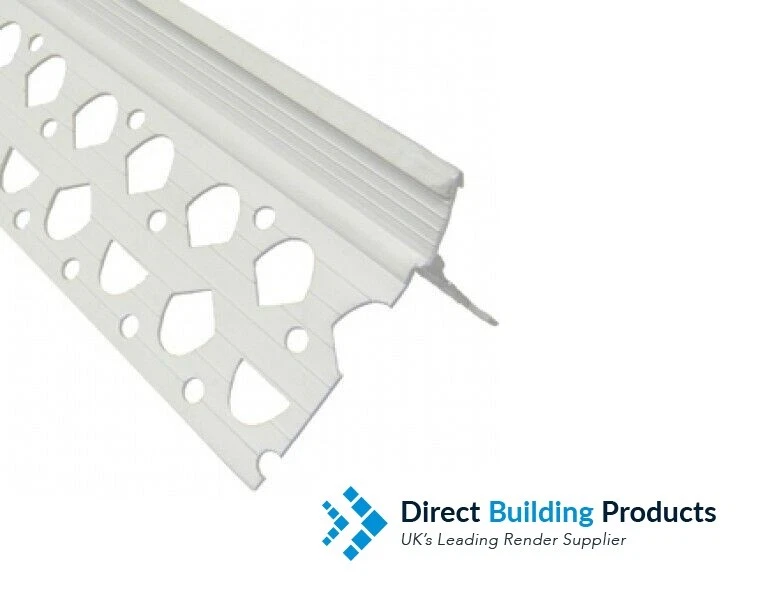 TRADEWISE 10mm 2.5 Meter PVC White Premium Corner/Angle Render Beads (25Pk) for Rendering