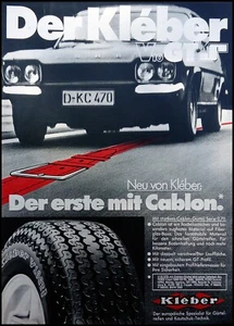 Kleber V 10 GT Reifen, originale Werbung aus 1972 - Bild 1 von 1
