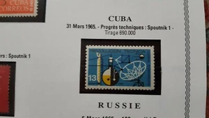 Kuba - 1965 - Technischer Fortschritt. Sputnik 1-MNH PERFORIERT - Bild 1 von 1