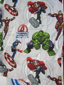 MARVEL AVENGERS ASSEMBLE Twin Sheet Set Hulk Ultraman Thor 2013 - Picture 1 of 4