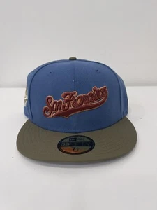 NEW ERA HAT CLUB OUTDOORS SAN FRANCISCO GIANTS MLB PATCH SCRIPT HAT CAP 7 1/2 - Picture 1 of 4