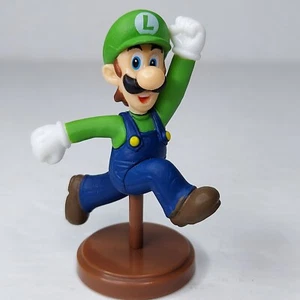 Super Mario Bros Wii 2" Jumping Luigi Choco Egg Mini Figure Gashapon Furuta - Picture 1 of 3