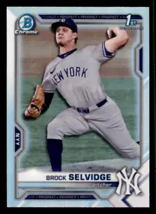 2021 Bowman Chrome Draft Refractors #BDC24 Brock Selvidge - Picture 1 of 2
