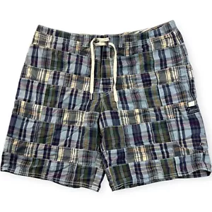 Bañador Polo Ralph Lauren a Cuadros Patchwork Hombres 36 Preppy Playa Board Shorts - Imagen 1 de 12