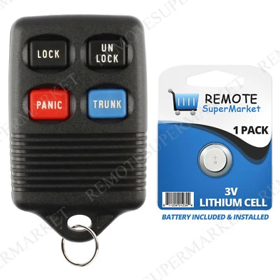 Replacement for Ford 1997-1998 Escort 1993-1998 Mustang Remote Car Key Fob - Image 1 of 4