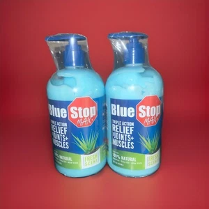 2X Blue Stop Max Muscle & Joint Relief Gel for Body Aches 16 fl. oz New Shipping - Picture 1 of 3