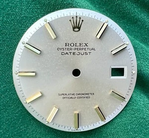 Rolex Datejust 36mm Silber Gold Stick Two Tone Dial Pie Pan Model OC#209 - Bild 1 von 5