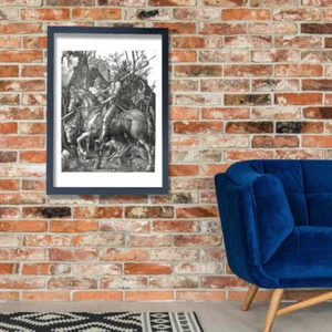 Albrecht Durer - Ritter Tod E Teufel Poster Arte Murale Stampa - Picture 1 of 12