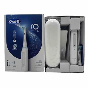 Oral-B iO Series 4s Elektrische Zahnbürste mit Reiseetui - Weiß inkl. 1x Kopf - Bild 1 von 5