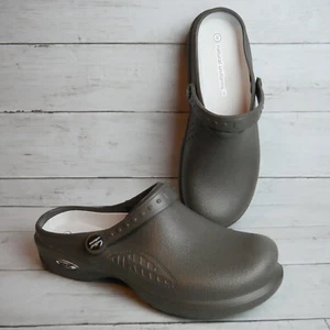 Natural Uniforms Ultralite Damengröße 8 Krankenpflege medizinische Clogs mit Riemen grau - Bild 1 von 7
