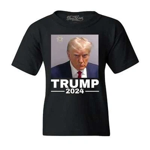 Donald Trump 2024 President Legendary Mugshot Youth's T-Shirt Trump Shirts - Picture 1 of 5