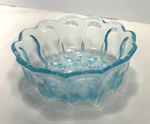 Anchor Hocking Fairfield Vintage Blue Glass Bowl Aqua MCM - Picture 1 of 5