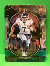 2022 Select Malik Willis Concourse Level Black & Green Die Cut Prizm Rookie