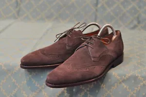 PS Prime Schuhe Herren Braun Wildleder Oxford-Schuhe Formelle Schuhe Größe 8,5 - Bild 1 von 6