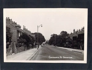 F2336 UK Chatsworth Road Brampton RPPC vintage postcard - Picture 1 of 2