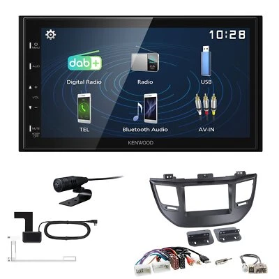 Kenwood 2DIN DAB+ Autoradio für Hyundai Tucson ab 2015 schwarz - Bild 1 von 4