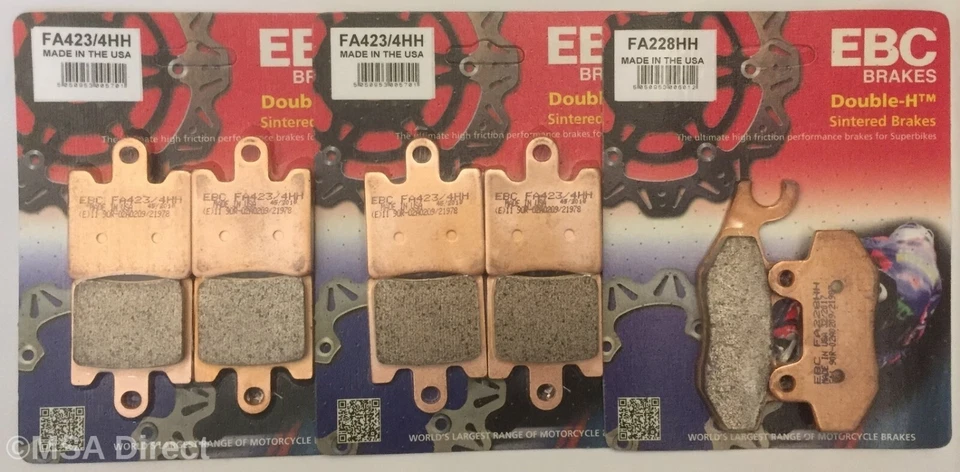 EBC Sintered FRONT and REAR Brake Pads Fits TRIUMPH TROPHY 1215 (2012 to 2017) - Image 1 of 1