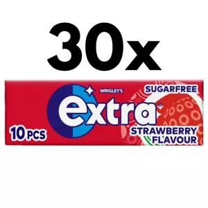 Wrigleys Extra Strawberry Chewing Gum 30 Packs X 10pcs (6 X 5) BBE: 17/02/2025 - Picture 1 of 3