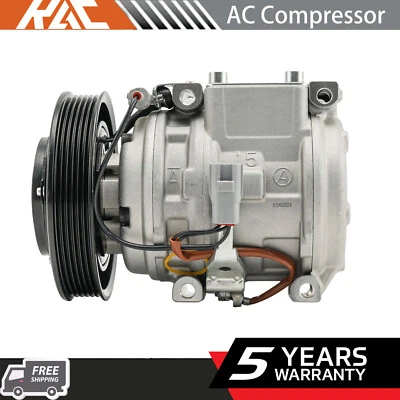 77320 空调交流压缩机 带离合器 适用于丰田卡罗拉 1998 1999 2000 - 2002 1.8L — 第 1/4 张图片