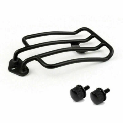 Black Fender Solo Seat Luggage Rack Bolts Fit For Sportster XL883 1200 04-16 SA - Image 1 of 4