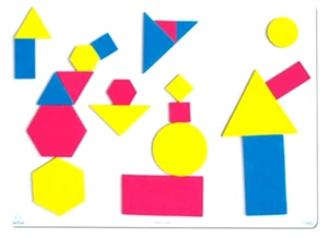Bloques de atributos magnéticos (36 piezas) recursos de maestros geometría formas aprendizaje - Imagen 1 de 1