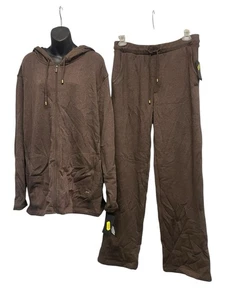 Men’s UGG 2 Piece Set Sweat Pants & Zip Up Hoodie Brown XL - Picture 1 of 12
