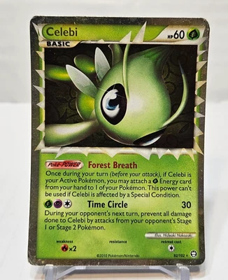Celebi Prime 92/102 Ultra Rare HGSS Triumphant Pokemon 394 - Image 1 of 4