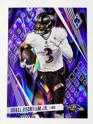 2023 Panini Phoenix Odell Beckham Jr. Purple Seismic /125 Baltimore Ravens #60 - Image 1 of 3
