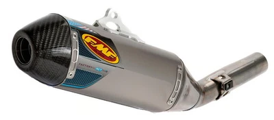 FMF Factory 4.1 RCT Slip-On - Aluminum Muffler - Stainless Midpipe - Carbon Endc - Image 1 of 4