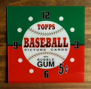 15" Topps Baseall Cuadrado Repuesto Reloj Cara para Reloj Pam ENVÍO GRATUITO - Imagen 1 de 1