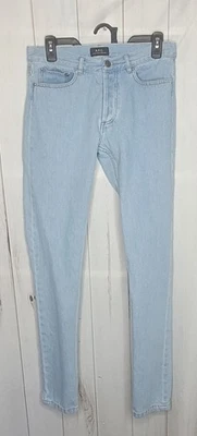 APC. Jeans feminino Petit novo padrão botão mosca perna cônica tamanho 29  - Imagem 1 de 4