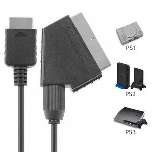 for Sony PS1 / PS2 / PS3 - SCART TV Lead Cable AV Audio Video (1.8m) | FPC - Picture 1 of 9