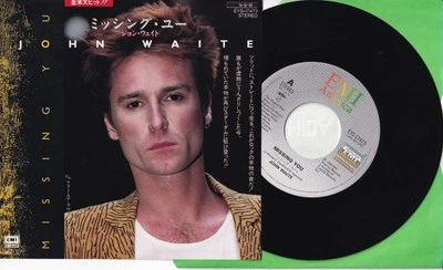 JOHN WAITE: Missing You - JAPANESE 7": EXCELLENT - Image 1 of 4