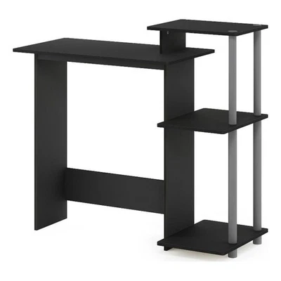 Escritorio para computadora portátil Furinno Efficient Home en negro sólido Foto 1 de 3