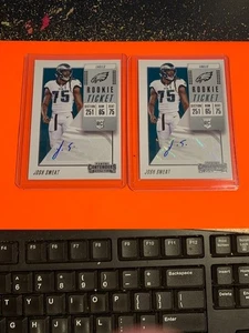 (2) 2018 Panini Contenders Josh Sweet autógrafo Eagles - Imagen 1 de 1