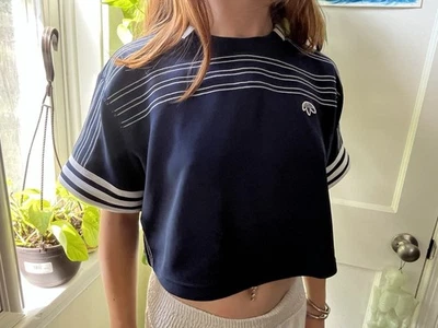 Adidas X Alexander Wang Cutsew Mujer Camiseta Recortada Colección Pasarela 2XS Foto 1 de 4