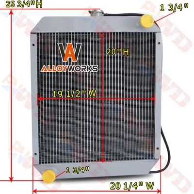 86534243 Radiador de 3 filas para minicargadora John Deere 8875 Ford L865 L885 LS180 LX885 Foto 1 de 4