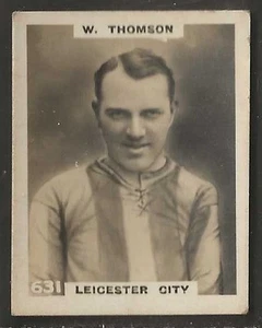 PINNACE FOOTBALL-PHOTO BACK-#0631- LEICESTER CITY - W. THOMSON  - Picture 1 of 2