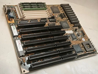 386 Shuttle HOT-307H Motherboard w AMD DX40 Mhz CPU **256 Cache** + 4 MB RAM - Image 1 of 4