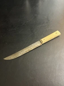 Coltello da cucina vintage Forgecraft acciaio al carbonio macellaio affettare lama 8" legno - Foto 1 di 16